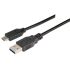 L-Com USB 3.0 Cable, Male USB to Male USB C  Cable, 0.5m