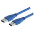 L-Com USB 3.0, Male USB to Male USB A, 800mm