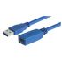 L-Com USB 3.0, Male USB to Female USB A, 1m