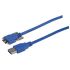 L-Com USB 3.0 Cable, Male USB to Male USB  Cable, 2m