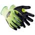 Guantes uvex serie Helix 3062, talla 10, XL, Amarillo fluorescente, con recubrimiento de Espuma de nitrilo, Resistentes