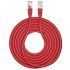 CAE GroupeCORD6ASF01, 1m Cat6a, Red RJ45 to Male RJ45 Male, S/FTPShielded, Terminated LSZH Sheath