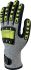 Delta Plus EOS NOCUT VV909 Black, Grey, Yellow Cut Resistant Work Gloves, Size 9, Nitrile Coating