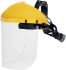 Delta Plus Yellow Polycarbonate (Visor) Aluminium (Edge) Visor Helmet with Face, Head Guard , Resistant To Chemical,