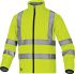 Delta Plus LEGAJA Fluorescent Yellow Unisex Hi Vis Softshell Jacket, L