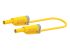 Electro PJP Banana Plug, Yellow, 25cm Lead Length