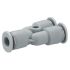 EMERSON ? AVENTICS QR1-S-MYK Series Y Fitting, Push In 4 mm to Push In 4 mm, Push-in Connection Style, R412005430