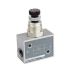 EMERSON ? AVENTICS CH01 Series Threaded Flow Valve, G 1/8 Female Inlet Port x G 1/8 Female Outlet Port, 0821201010