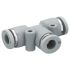 EMERSON ? AVENTICS QR1-S-RTK Series T Fitting, Push In 10 mm to Push In 10 mm, Push-in Connection Style, 2121110000