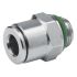 EMERSON ? AVENTICS QR2-S-RPN Series Straight Fitting, G 1/4 to Push In 6 mm, Threaded Connection Style, R412004893