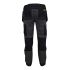 Pantaloni da lavoro Albany Nero, Grigio taglia 34 poll., lunghezza 31poll Leggero, Elastico 34poll