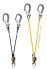 Petzl 1000mm Fall Arrest Lanyard MGO 60 Karabiner Twin