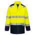 Portwest FR605 Yellow/Navy Unisex Hi Vis Jacket, M