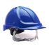 Portwest PW55 Blue Hard Hat with Chin Strap, Adjustable, Ventilated