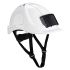 Portwest PW55 White Hard Hat with Chin Strap, Adjustable, Ventilated