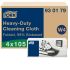 Tork Biobased Heavy-Duty Cleaning Cloth White Cotton Cloths for General Purpose, Dry Use, Box of 4 x 105 Cloths, 14cm,