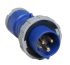 Amphenol Industrial 32A工业连接器插头, 2P+E, 250V, IP67, IP69, 蓝色, 2CMA1系列