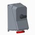 Amphenol Industrial Switchable IP44 Industrial Interlock Socket 3P+N+E, Earthing Position 6h, 125A, 450 V
