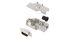Encitech Connectors 6355 9 Way Side Entry Free Hanging (In Line) Solder D-sub Connector Plug