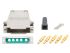 Carcasa trasera - Carcasa del conector D-Sub, para uso con Conectores D-Sub
