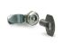 Elesa Metalic Zinc Alloy Locking Latch, 20mm Panel-to-Tongue, 28mm Cutout, Key Unlock