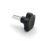 Elesa 166163 Black Polyamide Based Technopolymer Star Knob Knob, M5, Threaded Mount