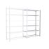 Manorga Galvanised Sheet Steel Storage Rack System Shelving System, 2500mm x 1250mm