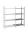 Manorga Blue Sheet Steel Galvanised Storage Rack System Shelving System