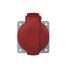 Amphenol Industrial, 2CMA1 IP44 Red Panel Mount 3P+E Industrial Power Socket, Rated At 32A, 415 V