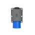Amphenol Industrial, 2CMA1 IP44 Blue Wall Mount 2P+E Angled Industrial Power Plug, Rated At 16A, 250 V