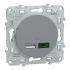 Schneider Electric Straight, Screw, Socket- Dual Port Type Type A, Type C USB A, USB C IP20 USB Connector