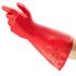 Ansell Alphatec Solvex 37-900 Red Nitrile Chemical Resistant Reusable Gloves, Size 10, Nitrile Coating