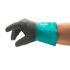 Ansell AlphaTec 58-530B Grey Acrylic Chemical Resistant Work Gloves, Size 8, Nitrile Coating