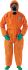 Ansell Orange Coverall, EN 1073-2, EN 1149-5, EN 14126, XXXXXL