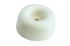 Guitel Hervieu White Rubber Bumper Door Stop, 40mm Diameter, 25mm Long