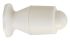 Guitel Hervieu White Polyimide Door Stopper, 37mm Diameter, 68mm Long