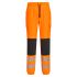 Portwest KX346 Black/Orange Comfortable, Durable Hi Vis Trousers 44-46in Leg Length 43cm