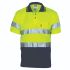 DNC 3715 Navy/Yellow Unisex Hi Vis Polo Shirt