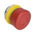 Idec XW1E Series Push Lock Turn Reset Emergency Stop Push Button, Panel Mount, 22mm Cutout, DPST, IP65, IP67, IP69K