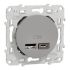 Schneider Electric Straight, Screw, Socket- Dual Port Type Type A, Type C USB A, USB C IP20 USB Connector