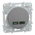 Schneider Electric Straight, Screw, Socket- Single Port Type Type C USB C IP20 USB Connector