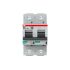 ABB High Performance S800N MCB, 2P, 100A Curve D, 400V AC, 36 kA Breaking Capacity