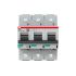 ABB High Performance S800N MCB, 3P, 100A Curve D, 400V AC, 36 kA Breaking Capacity