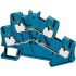 Schneider Electric NSYTRP24DBL NSY Series Blue, 2.5mm², 2-Level, Push In Termination