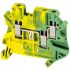 Schneider Electric 单层螺钉式接线端子, 4mm²CSA, 拧入式端接, 绿色，黄色, NSY系列