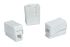 HellermannTyton HECL-2/1 Series Connector, 3-Way, 24A, 0.5 → 2.5 mm² Wire, Push In Termination
