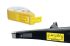 HellermannTyton QNPRUEFYPH Black on Yellow Label, 38mm Label Length, 16mm Label Width