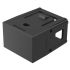 Indicator Lens Rectangle Style, Black, 25.4 Long