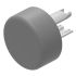 Indicator Lens Round Style, Grey, 13.8 diameter