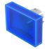 Indicator Lens Rectangle Style, Blue, 21.5 Long